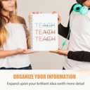 Boho Teachers Spiral Notebook, End of Year Teacher Gifts Journaling Notebooks, Teacher Appreciation Gifts Journals for Writing, Inspirational Teach Notebooks for Note Taking, 5.5x8.3 Inch