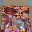Fall Fake Flowers Artificial for Outdoors Decoration, 2PCS Faux Hibiscus Flowers for Outside Planters, Realistic Silk Autumn Plants with UV Resistant No Fade for Home Porch Garden Balcony Yard Decor