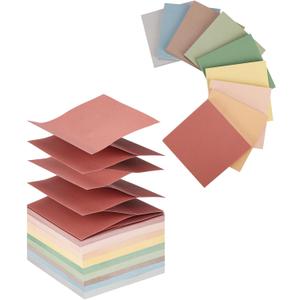 Mr. Pen- Pop Up Sticky Notes 3x3 Refills, 18 Pads, 900 Sheets, Vintage Colors, Self Adhesive Memo Pads for Dispensers, Perfect for Home, Office & School, Stocky Notes for Bible Journaling