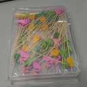 2 x Luau Party Decorations - 48 PCS Hawaiian Cocktail Picks | Tropical Party Favors Supplies Decor Accessories for Summer Beach Pool -Toothpicks for Appetizers Charcuterie Sandwich Cocktail Skewers Sticks