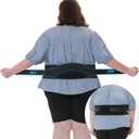 Plus Size Back Brace for Lower Back Pain - Extra Large Hip Support for Sciatica, Herniated Disc, Abdominal Binder - Adjustable Compressions Wrap With Support Pad - For Women & Men (XL 50.4"-57.1")