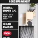 VELCRO Brand - Industrial Strength | Indoor & Outdoor Use | Superior Holding Power on Smooth Surfaces | Size 4ft x 2in | Tape, White - Pack of 1