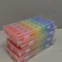 Hsei 4 Pack Pill Organizer Monthly XL Large Weekly Pill Organizer 4 Times a Day Box 7 Day Moisture Proof 4 Weeks Case Large(8.2 x 4.6 x 1.2 Inch)