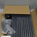 Floor Lamp with Shelves for Living Room, Shelf Floor Lamp with 3 CCT LED Bulb, Corner Display Standing Column Lamp Etagere Organizer Tower Nightstand with White Linen Shade for Bedroom, Office (Black)