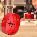 5 Inch / 127mm Hole Saw for Wood, Plastic Board, Ceiling,Drywall, and Metal Sheet - HSS Bi-Metal Hole Cutter with Pilot Drill Bit