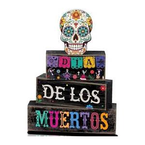 4 Pcs Day of The Dead Table Decorations Day of The Dead