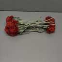 zezzos Red Peonies Artificial Flowers 12Pcs Realistic Red Silk Ranunculus Flowers 14.6" Fake Peonies for Home Decoration Wedding Bridal Bouquets Office Floral Arrangements Table Centerpiece