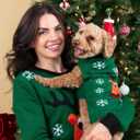Matching Pet & Owner Sweaters - 100% Acrylic Pet Parent Dog Ugly Christmas Sweater - Rad Reindeer, Human Unisex XL (Fits Like Women's XL/Men's M) - Add Dog Sweaters to Cart Separately