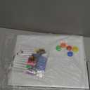 Dry Erase Magnetic White Board, 16" x 12" Double-Sided Desktop Whiteboard with Stand, Portable Small Whiteboard Set for Drawing, Office, Home