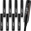 8 Pcs Jumbo Permanent Markers 15mm Wide Tip Thick Markers Acrylic Paint Pen Large Markers for Rock Painting, Poster, Sign, Canvas, Glass, Wood, Ceramic(Black)
