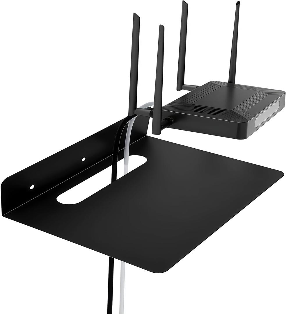 Steel Floating Shelves for Wall,Small Wall ShelfBookshelf Living Room Bedroom Home Office BathroomLittle Mini Tiny Display Hanging Shelves for Books/Storage/Room Decor (Black 9.06x6.5in)