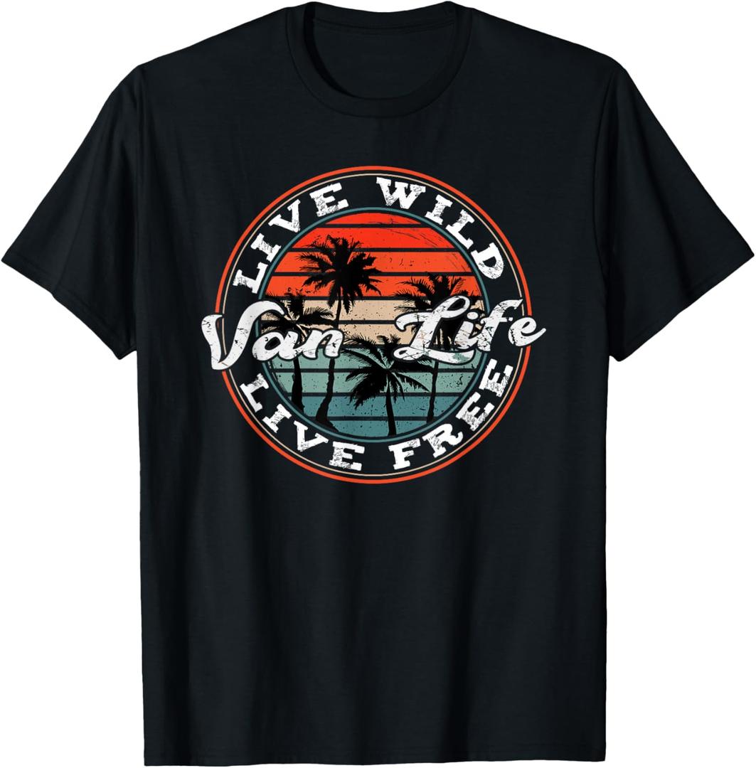 Retro Vintage Van Life Dwellers Vanlife Nomads T-Shirt, Men
