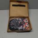 Hokafenle Ergonomic Wrist-Hugging Mouse Pad Wrist Support, U-Shaped Holding Wrist Rest Mousepad for Carpal Tunnel Pain Relief with Cushioned Memory Foam Slope Massage Bulge (10.2x8.3 in,Fall Flower)