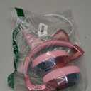 QearFun Kids Unicorn Bluetooth Headphones, 60H Playtime, 74/85/94dB Safe Volume Limit, Metallic Gradient Wireless Headset with Mic, Fast Charging, Foldable, Wired Mode for Girls School/Tablet/Travel