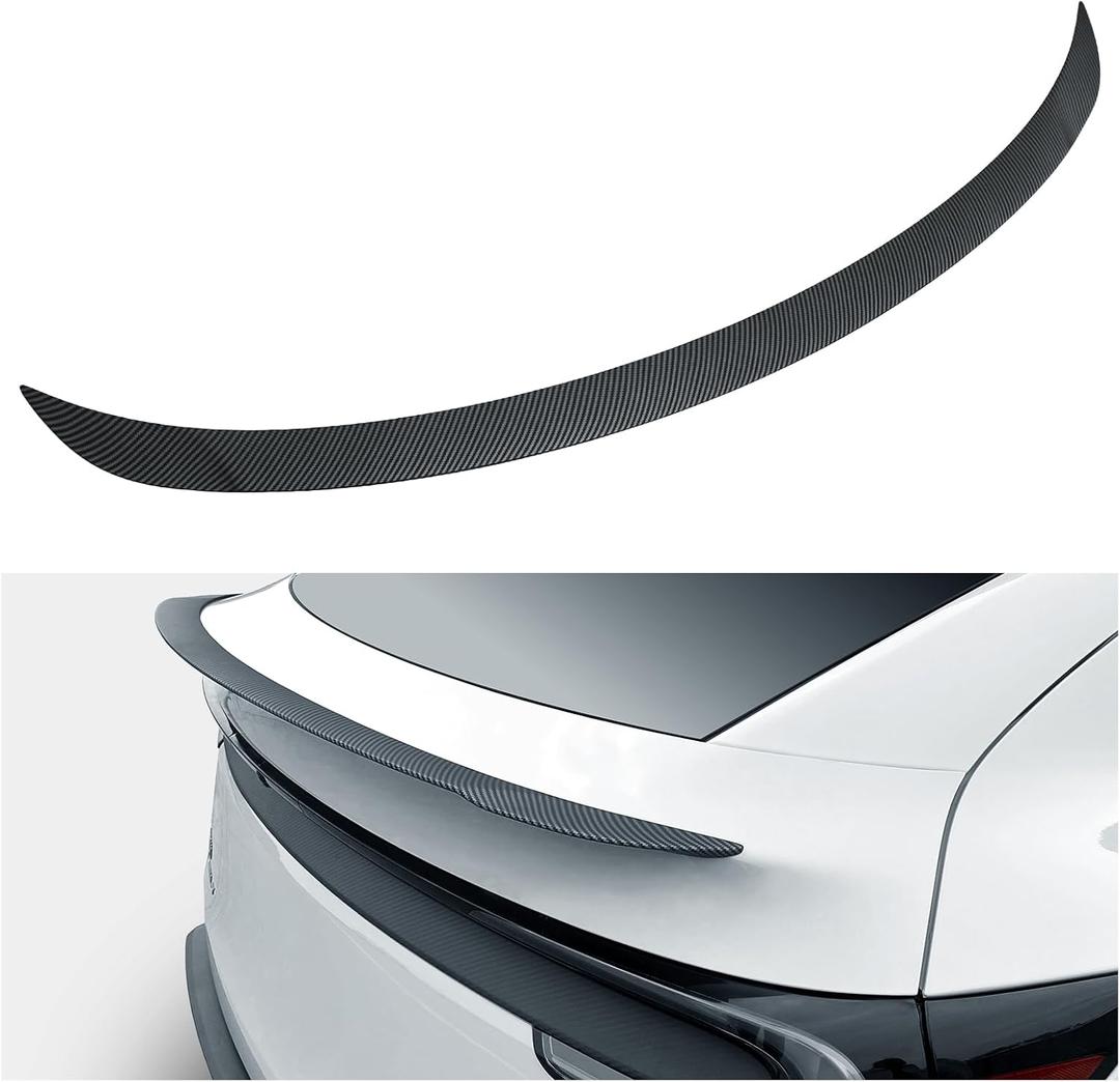 Spoiler for 2026 2025 Tesla Model Y Juniper ABS Material Rear Spoiler Wings Rear Trunk Lip Tesla Model Y Exterior Accessories(Matte Carbon Fiber,Not for Standard)