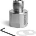1x8"TPI Female to 1-1/4"x8TPI Male Thread Adaptor, For wood lathe with 1x8"TPI spindle thread, Woodworking Lathe Headstock Spindle Adaptor with Two Nylon Washers.