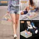 BBLIKE Diaper Caddy Organizer with Hanging Rack - 3 Tier Rolling Baby Storage Cart with Drawers and Side Pockets for Newborn Diaper Organization for Nursery, Crib, Bedroom, Changing Table, Beige