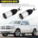 Front Driver Side + Front Passenger Side Air Suspension Strut Shock Absorber Compatible with 2013-2018 Ram 1500 3.0L V6 Diesel, 3.6L V6, 4.7L V8, 5.7L V8 Replace# 4877147AH, 4877146AH