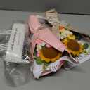 Hotop 2 Pcs Crochet Flowers Bouquet Graduation 2026 Gift Knitted Artificial Cotton Yarn Rose with Exquisite Wrap for Teacher Mother's Day Anniversary Appreciation Gift(Pink, Yellow,Sunflower)