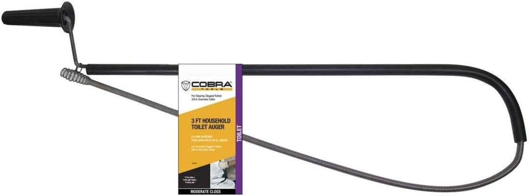 Cobra Products 40030 3/8" by 3' Home Toilet Auger