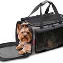 BurgeonNest Large Soft-Sided Cat Carrier for Cats up to 25 lbs, Grey