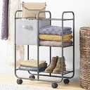 Whitmor Rolling 6-Shelf Organizer