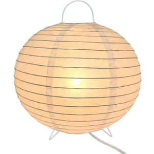 Rice Paper Lamp Desk Floor Lantern Nightstand Bedside Smalll Lamps for Bedroom Living Room Office Classroom Dorm (Ball, 13"x13"x13")