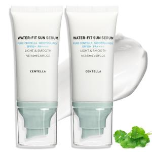 Centella Sunscreen SPF 50+,Face Sun Screen Long-Lasting ProtectionMoisturizing Water Fit Refreshing &Non-GreasyLightweightNO White Cast - Dry Oily SkincareBlue2