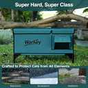 Heated Cat House for Outside Pets in Winter, Heated Outdoor Cat House Weatherproof, Insulated Cat Shelter with Heating Mat (25.6"*16.5"*22.5")