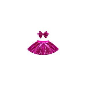 Cilucu Baby Girls Skirts Sparkly Sequin Kids Birthday Party Skirts Girls Princess Mini Skirts, Size 5-6T