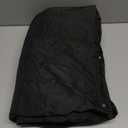 Veatzaer Women Long Vest Solid Color Sleeveless Hood Winter Puffer Vest Outwear (Large, Black)