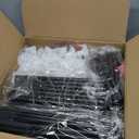 UDEAR 10-Tier Free Standing Shoe Rack Sturdy Shoe Rack Organizer for Closet Entryway Stackable Shoe Shelf with Dustproof Cover,Black