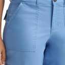 Lee Women's Ultra Lux Comfort with Flex-to-Go Cargo Capri Pant (Blue, M)