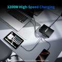 1200W USB C Charger Block.Fast MacBook Pro Charger Charging Station 12 Port 140W PD PPS AVS HUB for All iPhone 17 Pro Max/17 Air/16 SE/Samsung Galaxy 25/ MacBook Pro/Air/iPad Pro/240W Cable
