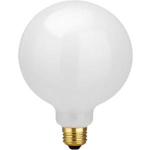 LED Large Globe Light Bulb Dimmable E26, G40 LED Bulb Warm White 2700K, G125 Round Bulbs for Light Fixture, Coated Inside White Glass Filament Lights, 60 Watt Equivalent, 1 Pack (2700K)