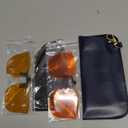 2 Pack Clip On Blue Light Blocking Glasses for Men Women, Fit Over Glasses for Computer Use, TV (A01-yellow Orange-flip)