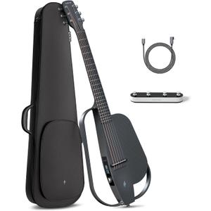 Enya NEXG 2 Basic Acoustic-Electric Guitar Carbon Fiber Travel Guitar Smart Acustica Electric Guitarra for Adults with 50W Wireless Speaker, Footswitch, and Gigbag