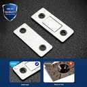 12 Pack Ultra Thin Cabinet Door Catch Stainless Steel Cabinet Magnetic Door Catch Cabinet Magnets Adhesive Drawer Latch Cabinet Magnetic Catch for Kitchen Closet Door Magnet Stick on Cupboard Wardrobe