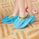 Cleaing Disposable Shoe Covers X-Large 200 Pack (100 Pairs) Non Slip, Boot Size 13