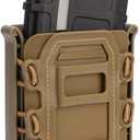 IDOGEAR Belt Magazine Pouch 5.56 Belt Clip Mag Pouches 7.62mm Softshell Rifle Mag Carrier for Belt M4/AR/AK Rifle Magazines