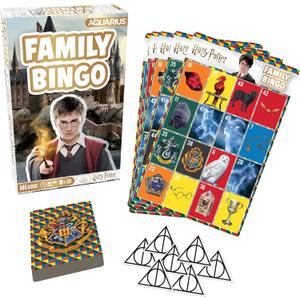 Aquarius Harry Potter Family Bingo Game - Fun Family Party Game for Kids, Teens & Adults - Entertaining Game Night Gift - Officially Licensed Harry Potter Merchandise