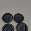 4 Pieces Replacement Solar Light Tops Outdoor Hanging Lantern Solar Light Parts Round Waterproof Decorative for Outdoor Hanging Lanterns, Warm(3.15 Inch in Diameter)