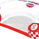 Sportsstuff Noodler 1 Inflatable Floating Lounge Chair with Cup Holder, Red and White