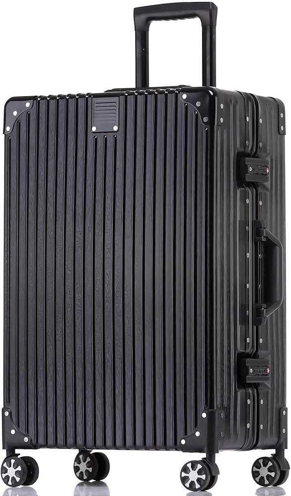 HotWay Carry On Luggage with Aluminum Frame, 20 Inch PC Hard Shell Suitcase with Spinner Wheels and TSA Locks, Lightweight Luggage for Business Travel (22x14x9 Airline Approved)