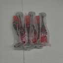 Dandat 6 Pcs 4.6 oz Halloween Goblets with Skeleton Hand Plastic Champagne Flutes Halloween Cups for Party Decoration Creepy Spooky (Black, Red)