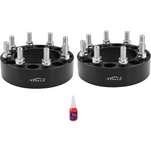 8x6.5 Wheel Spacers for 2013-2026 Ram 2500, 2012-2018 Ram 3500, 2 inch 8x165.1mm 8 Lug Forged Wheel Spacer for Silverado Sierra Suburban Avalanche Express Savana 14x1.5 Studs with 126.15mm Bore