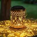Heavy-Duty Hummingbird Solar Lanterns, Vintage Solar Lights Outdoor Waterproof Garden Decor, Hanging Lights for Yard, Patio, Backyard, Porch