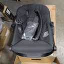 UPPAbaby RumbleSeat V3 Second Lower Seat - Compatible with Vista V2 and Vista V3 - All-Weather Seat + Magnetic Buckle Adapters Included - Jake (Charcoal/Carbon Frame/Black Leather)