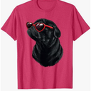 Pug shirt Pug Mama Mom Valentine Pug Black Pug T-Shirt, Red Heather, Medium