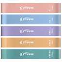 Resistance Bands for Working Out, Exercise Bands Resistance Band for Physical Therapy, Stretch Bands for Legs, Arm, Whole-Body Fitness, Booty, Stretching, Women & Men Workout Bands, Set of 5